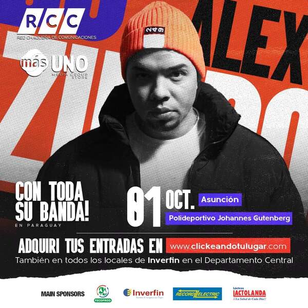 La cita es hoy, Alex Zurdo estará en el Gutenberg de Lambaré