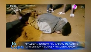 “Comisión garrote” de Capiatá reduce a golpes a “delincuente”