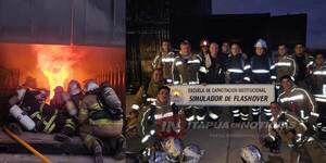 BOMBEROS SE CAPACITAN Y AÚN SUEÑAN CON UN SIMULADOR