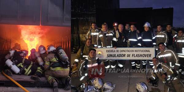 BOMBEROS SE CAPACITAN Y AÚN SUEÑAN CON UN SIMULADOR