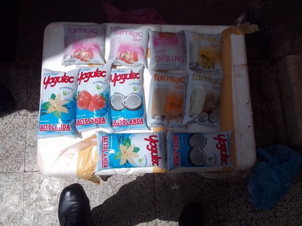 Intentan introducir sachets de yogurt con bebidas alcohólicas en la cárcel