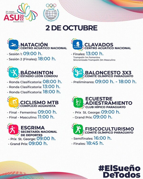 Día 2: inician competencias de badmintón, natación, esgrima, baloncesto y más - .::Agencia IP::.