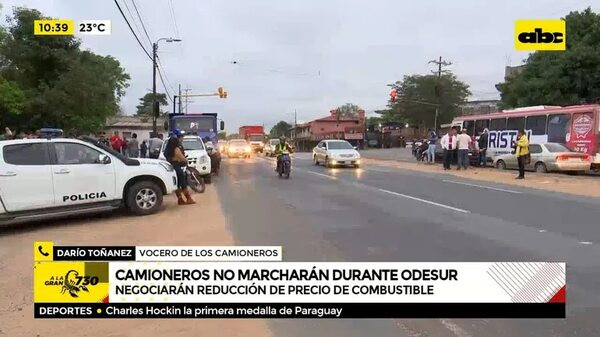 Camioneros no marcharán durante ODESUR - ABC Noticias - ABC Color