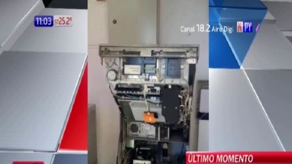 Presunto robo de cajero automático de 4 mojones | Noticias Paraguay