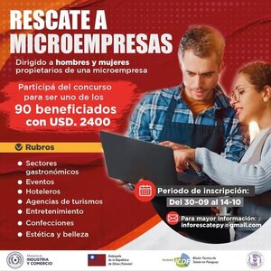 El MIC y la Embajada de Taiwán invitan a participar del concurso nacional de Rescate para Microempresas - Informatepy.com