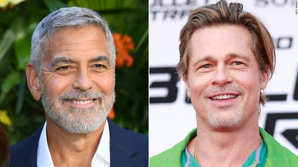 George Clooney reacciona a que el "niño bonito" Brad Pitt lo llame "el hombre más guapo"
