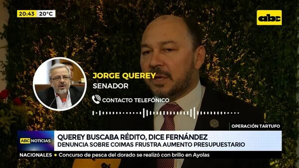 Julio Fernández acusa a Querey de buscar rédito - ABC Noticias - ABC Color