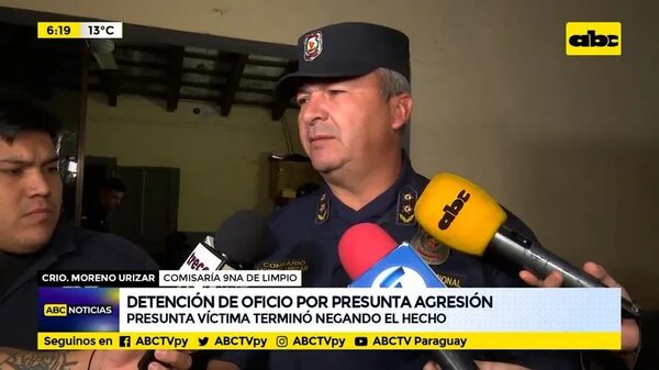 Detención de oficio por presunta agresión - ABC Noticias - ABC Color