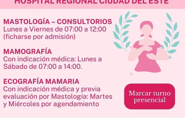 Recuerdan a las mujeres la importancia de realizar controles periódicos para prevenir precozmente el cáncer de mamas