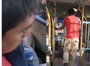 (VIDEO)Fue toqueteada en el micro y escrachó al infeliz