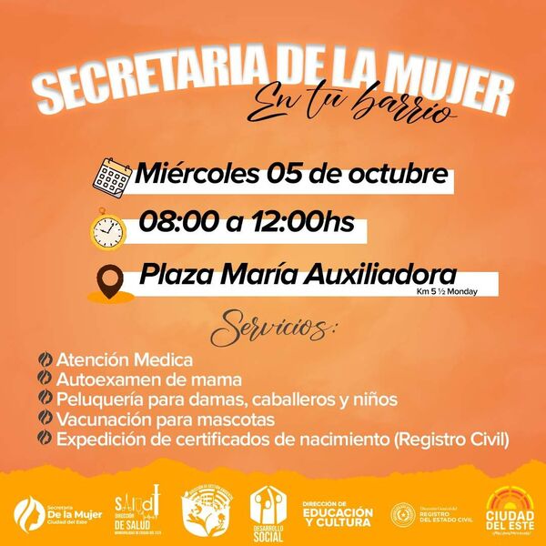 Municipalidad de CDE brindará varios servicios gratuitos en apertura de campaña Octubre Rosa - Noticde.com