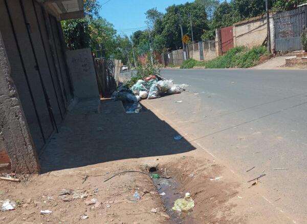 Queja ciudadana: basura acumulada y fuerte olor - San Lorenzo Hoy