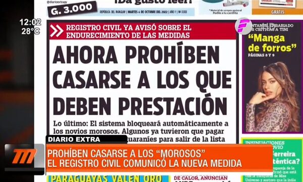 Prohíben casarse a personas que deben prestación alimentaria | Telefuturo