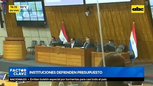 Instituciones defienden presupuesto - Factor Clave - ABC Color