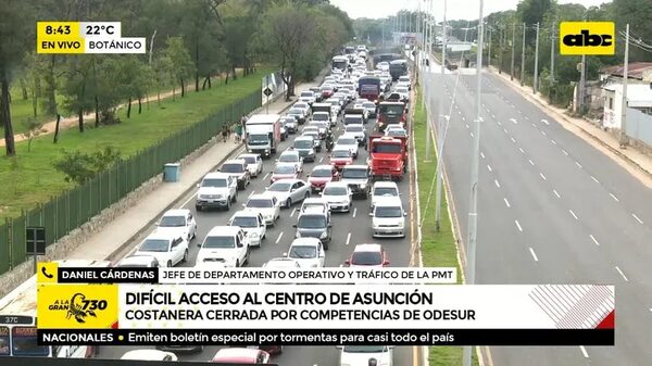 Difícil acceso al centro de Asunción - ABC Noticias - ABC Color