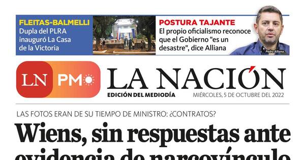 La Nación / LN PM: edición mediodía del 5 de octubre