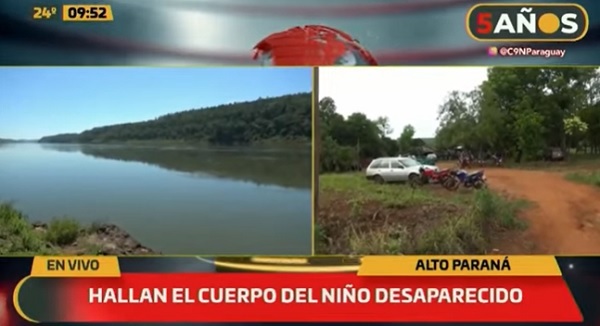 Hallan cuerpo de niño desaparecido en el río Paraná