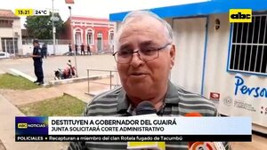 Destituyen a gobernador del Guairá - ABC Noticias - ABC Color