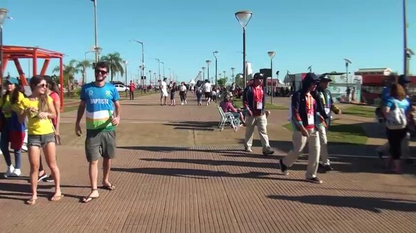 Destacan llegada de turistas para observar los juegos ODESUR en Encarnación