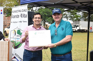 Vaesken dio palada inicial para construcción de moderno polideportivo en Santa Rita | DIARIO PRIMERA PLANA