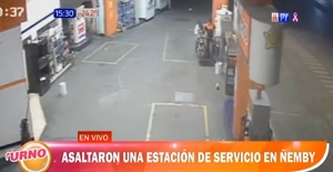 Solitario hombre roba G. 1 millón a playero en estación de servicio en Ñemby