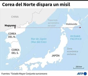 Corea del Norte dispara otro dos misiles de corto alcance al mar de Japón - Mundo - ABC Color