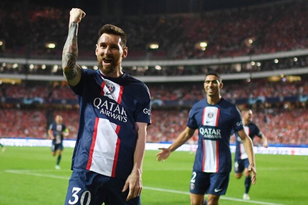 Messi anota pero el PSG no pasa del empate ante el Benfica