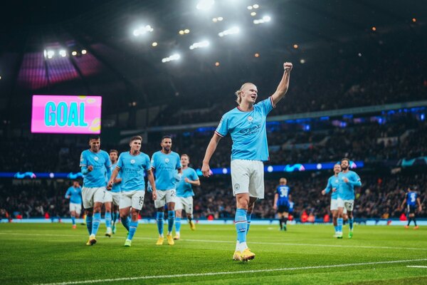 Un nuevo doblete de Haaland para otra goleada del Manchester City