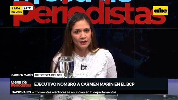 Carmen Marín asume dirección del BCP - Mesa de Periodistas - ABC Color