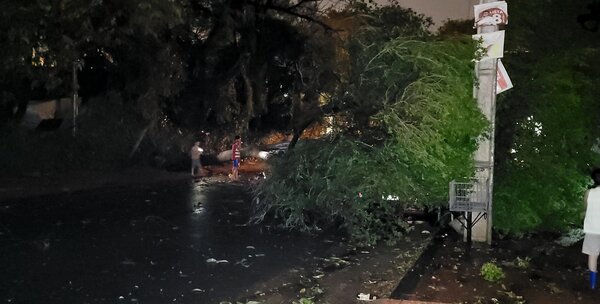 Tormenta dejó sin luz a varias ciudades del Departamento Central | 1000 Noticias