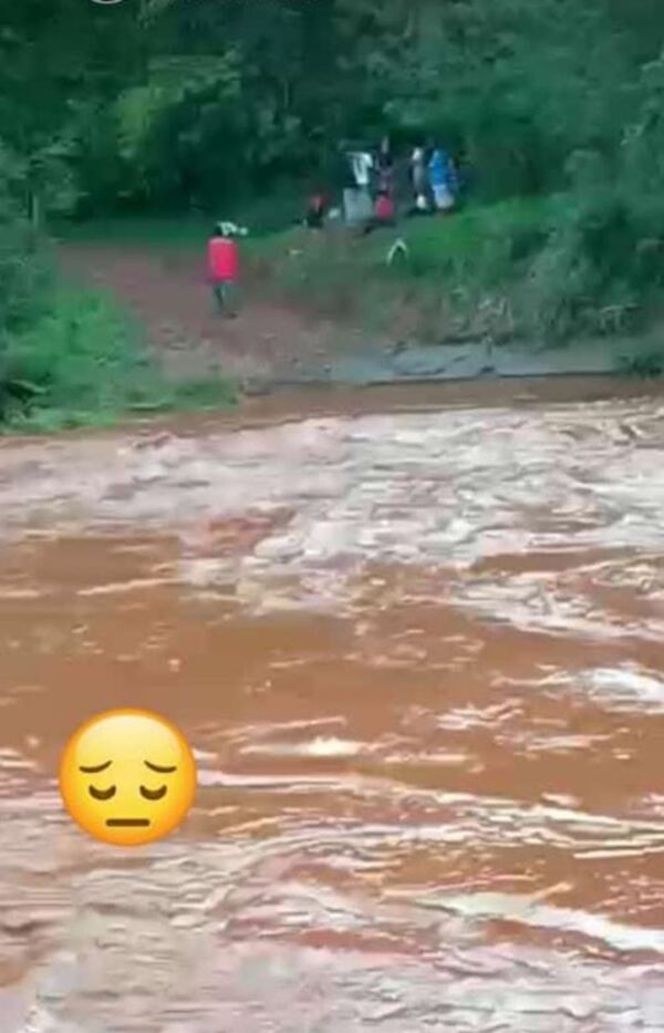 Quiso pasar nadando el río Aquidabán y fue arrastrado