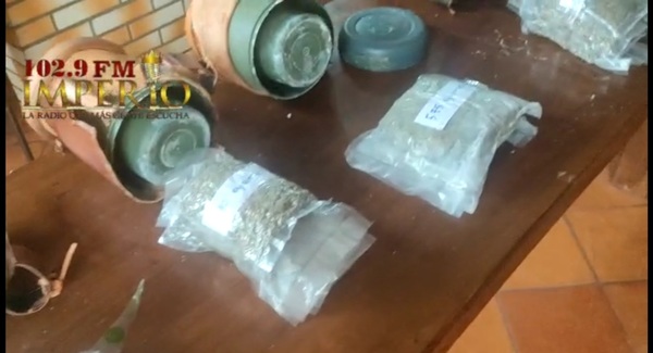 Hallan paquetes de marihuana en termos forrados para tereré - Radio Imperio