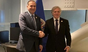 Canciller se reunió con el secretario general de la OEA