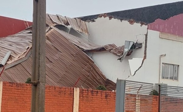 Minga Guazú: Temporal causó destrozos en el CIDE