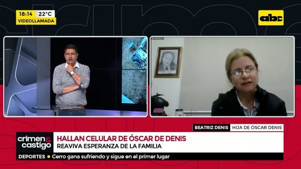 La hija de Oscar Denis habla acerca del hallazgo del celular - Crimen y castigo - ABC Color
