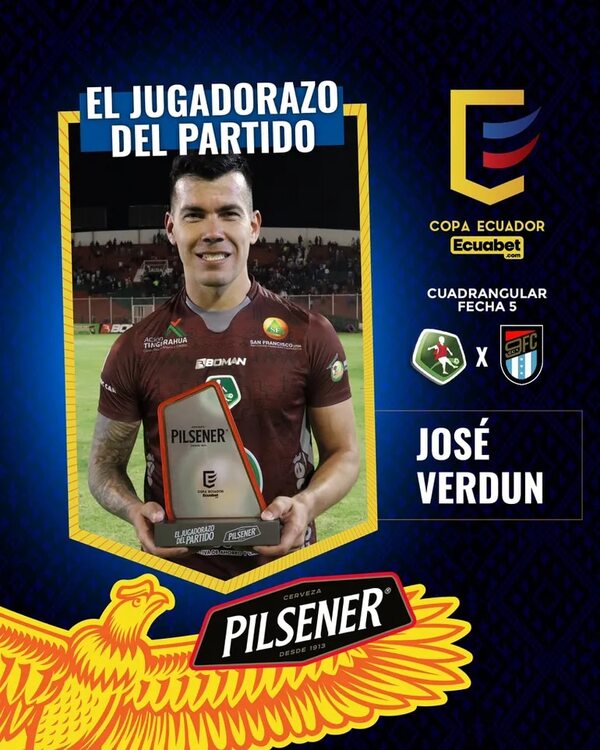 José Verdún mete al Mushuc Runa en la puja por título de Copa Ecuador  - Fútbol Internacional - ABC Color