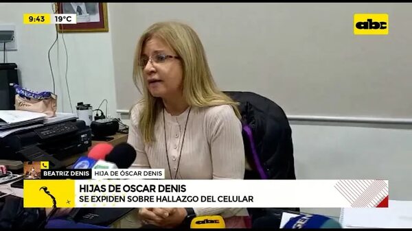 Se expiden sobre hallazgo del celular de Óscar Denis - ABC Noticias - ABC Color