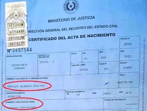 Confirman paternidad de Alfredo Stroessner - La Clave