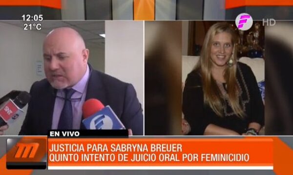 Quinto intento de juicio oral por el feminicidio de Sabryna Breuer | Telefuturo