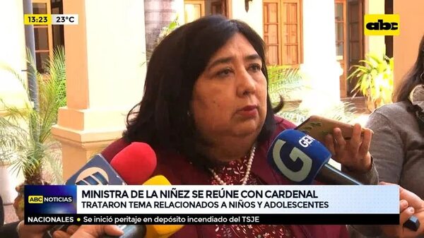 Ministra de la Niñez se reúne con cardenal - ABC Noticias - ABC Color