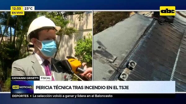 Pericia técnica tras el incendio al TSJE - ABC Noticias - ABC Color
