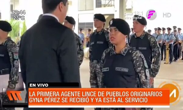 Primera agente Lince de Pueblos originarios - Paraguaype.com