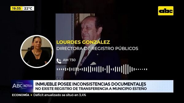 Inmueble posee inconsistencias documentales - ABC Noticias - ABC Color