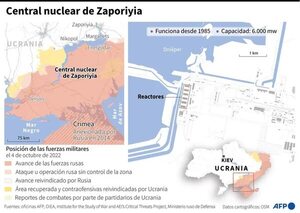 Rusia culpa a Ucrania de los últimos ataques contra central nuclear - Mundo - ABC Color