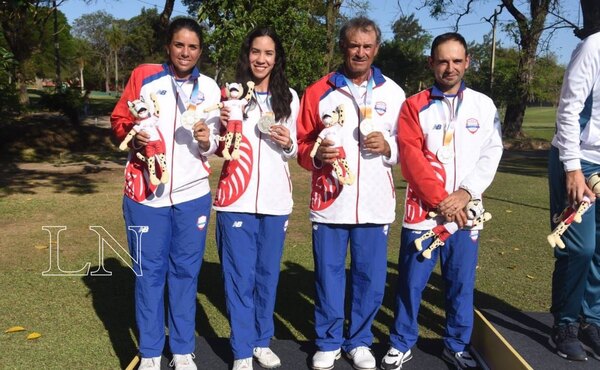 En competencia de Equipos Mixtos, Paraguay conquistó medalla de plata en golf