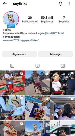 Diario HOY | Tiríka solo tiene cuenta oficial de Instagram, no usa Twitter