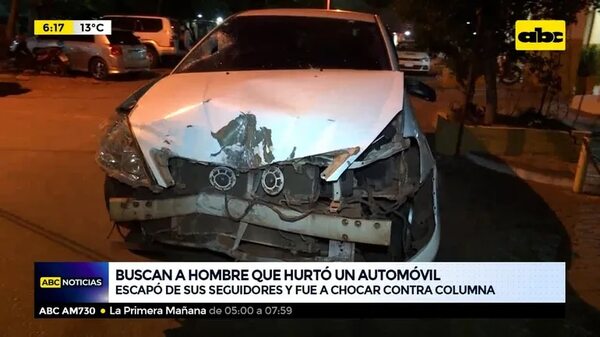 Buscan a hombre que robó un automóvil - ABC Noticias - ABC Color