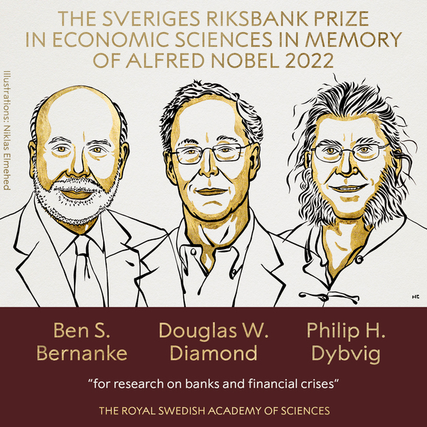 Nobel de Economía para estadounidenses Bernanke, Diamond y Dybvig por la investigación de los bancos y las crisis financieras - El Trueno