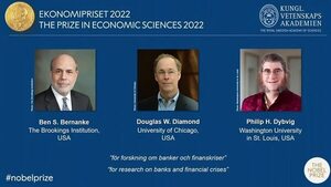El Nobel de Economía fue otorgado a Ben S. Bernanke, Douglas W. Diamond y Philip H. Dybvig - .::Agencia IP::.