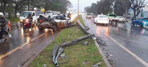 Crónica / ¡Hesúkena!: Luneró, lluvia, frío y ¡accidente "trencito! en Ciudad del Este